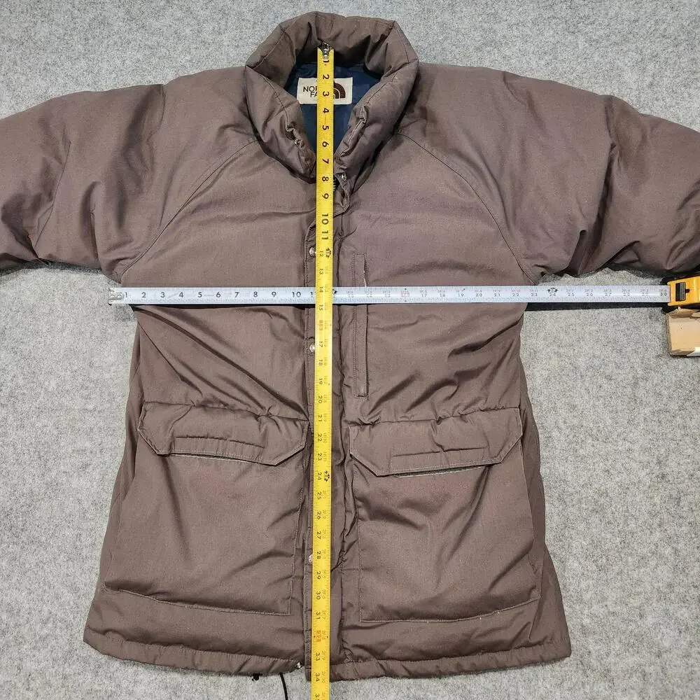 VTG 80s The North Face Mens XL Brown Label‎ USA Made Goose Down Puffer Jacket